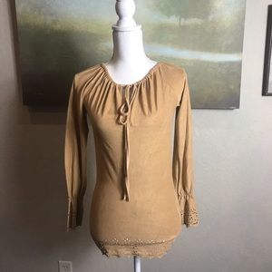 Suede-like blouse size M